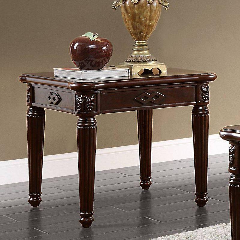 Caudillo Solid Wood Top End Table