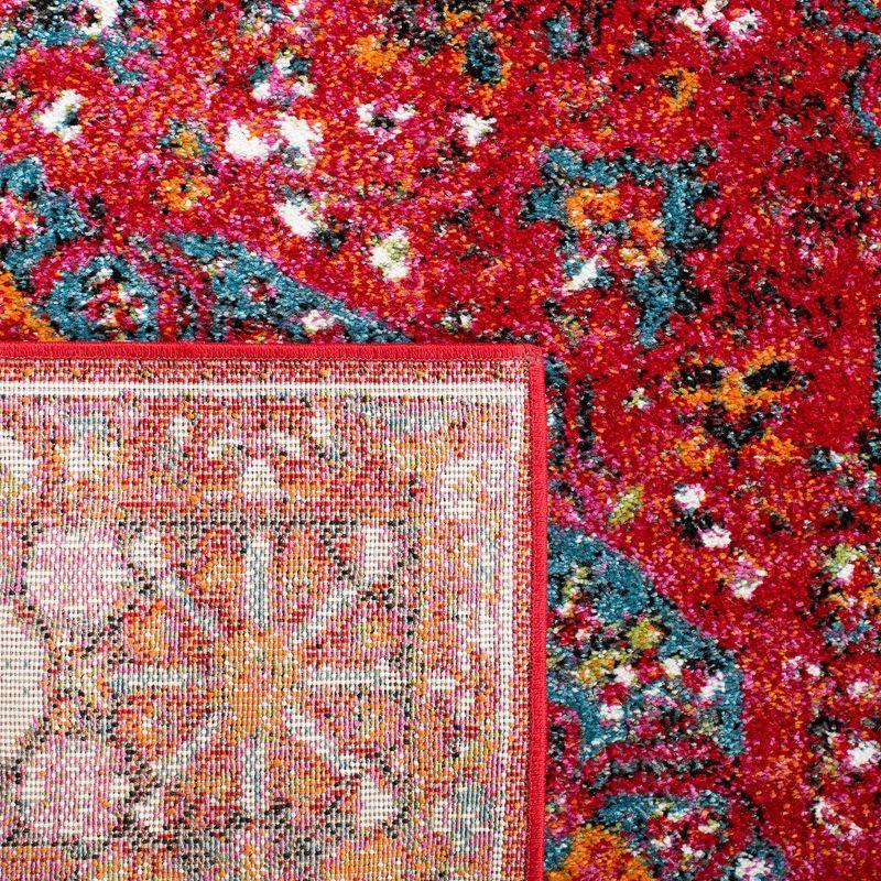 Vintage Hamadan VTH222 Power Loomed Indoor Area Rug - Red/Multi - 6'7"x6'7" - Safavieh.
