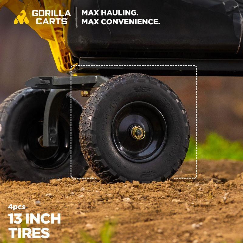 Gorilla Carts 13 Inch No Flat Replacement Tire for Utility Carts GCG-4, GCG-2140, GOR4PS, GOR400, GOR4G, GOR5, GOR800(B)-COM, GOR801, and GCG-900