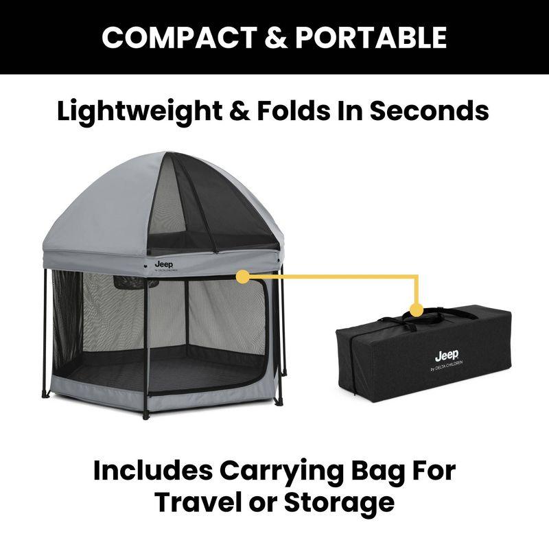 Jeep Hexagon Pop Up Playard with Removable Canopy