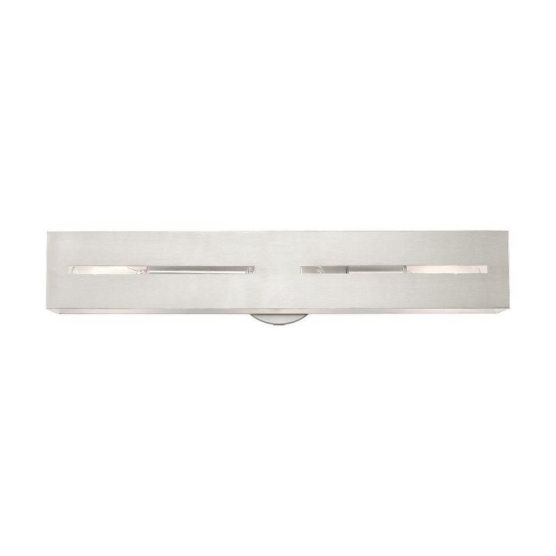 Soma Brushed Nickel Dimmable 3-Light Outdoor Vanity Sconce