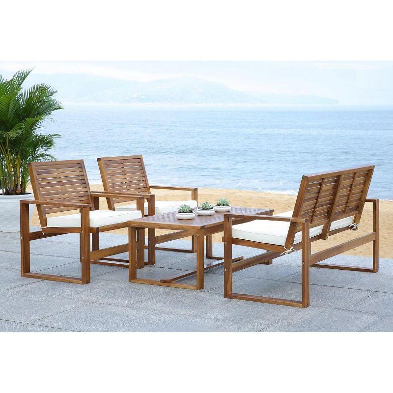 Ozark 4 Piece Patio Outdoor Living Set  - Safavieh