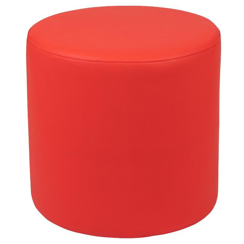 Flash Furniture Nicholas Flexible Learning Modular Soft Seating Circle Ottoman for Classrooms and Common Spaces