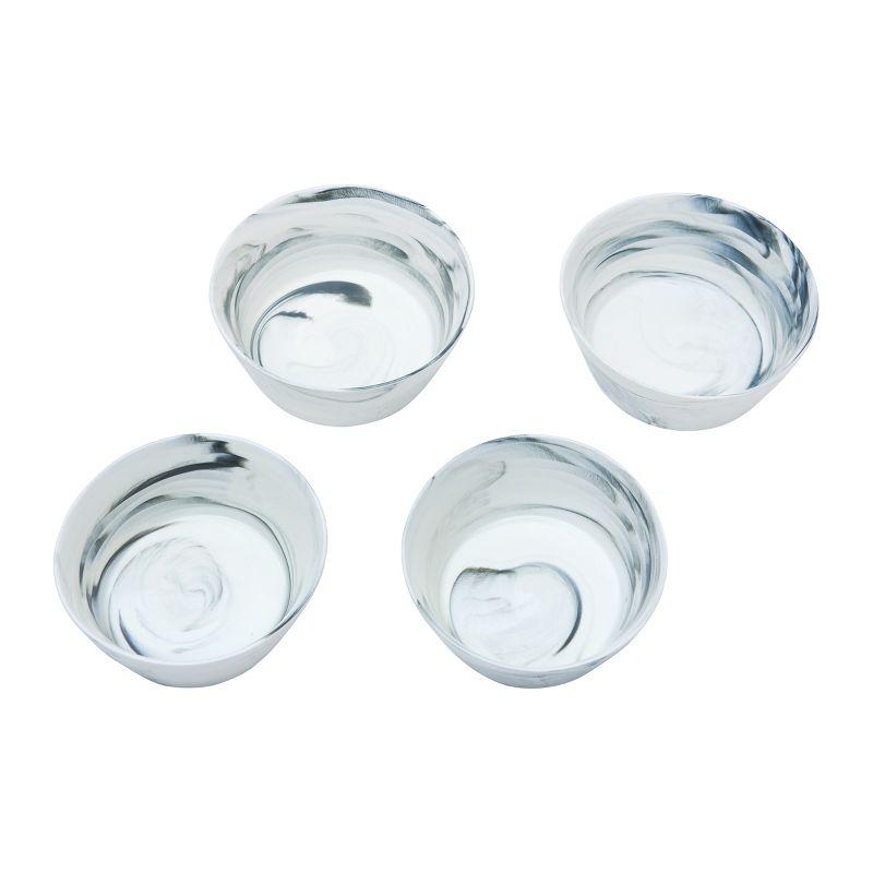 C&F Home Agate Ware Bowl Set Of 4 Swirl Design Farmhouse Decor Decoration 6 x 2.5 Inches.