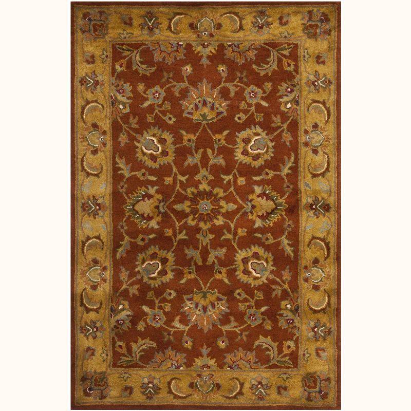 Heritage HG820 Handmade Accent Rug - 2'x3' - Red/Natural - Safavieh