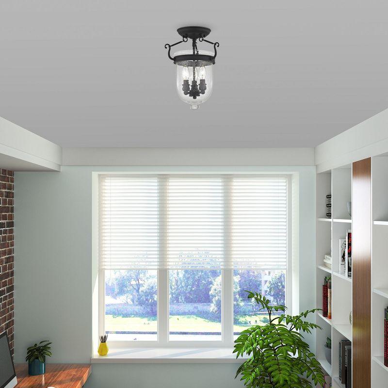 Dovecove Pierrepont Glass Semi Flush Mount