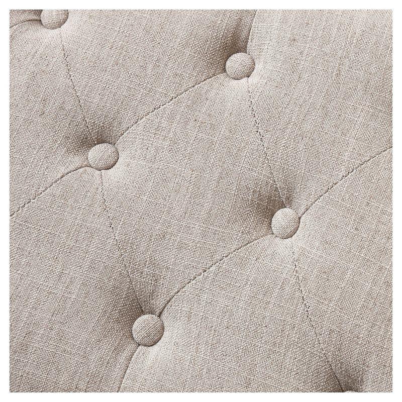 Chantelle Fabric Storage Ottoman Gray - Christopher Knight Home