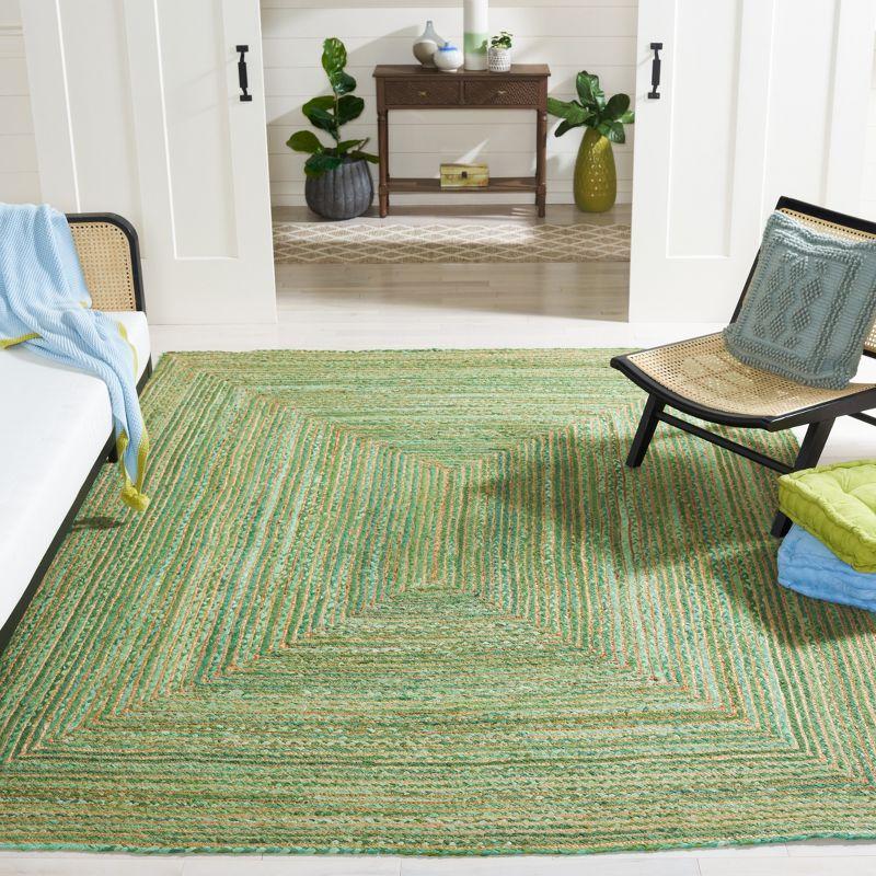 Cape Cod CAP202 Woven Indoor Area Rug - Green/Natural - 6'x9' - Safavieh