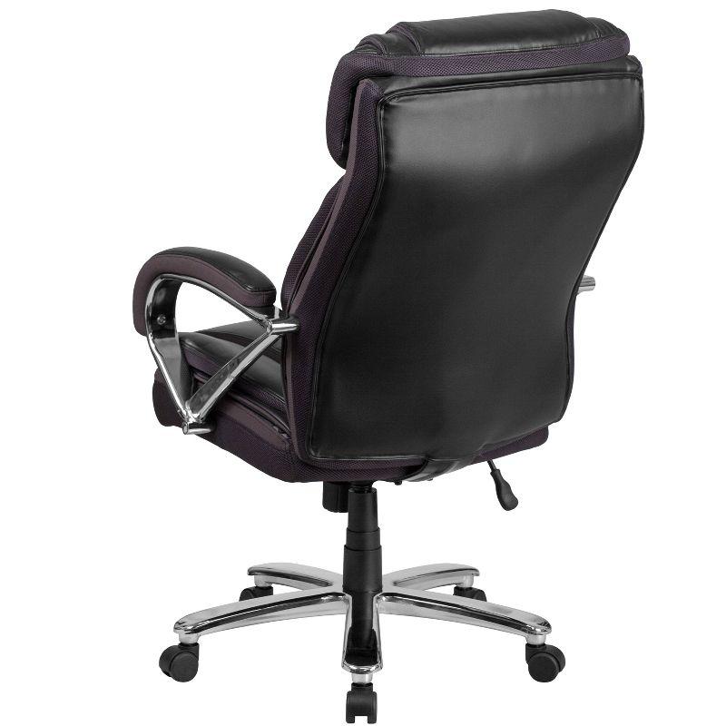 Hercules Series 500 lb Black LeatherSoft High-Back Executive Swivel Chair