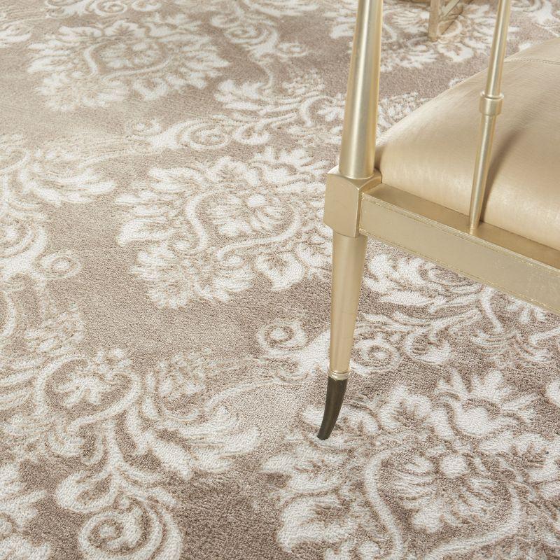 Nourison Elation ETN03 Indoor only Area Rug - Ivory Mocha 9' x 12'