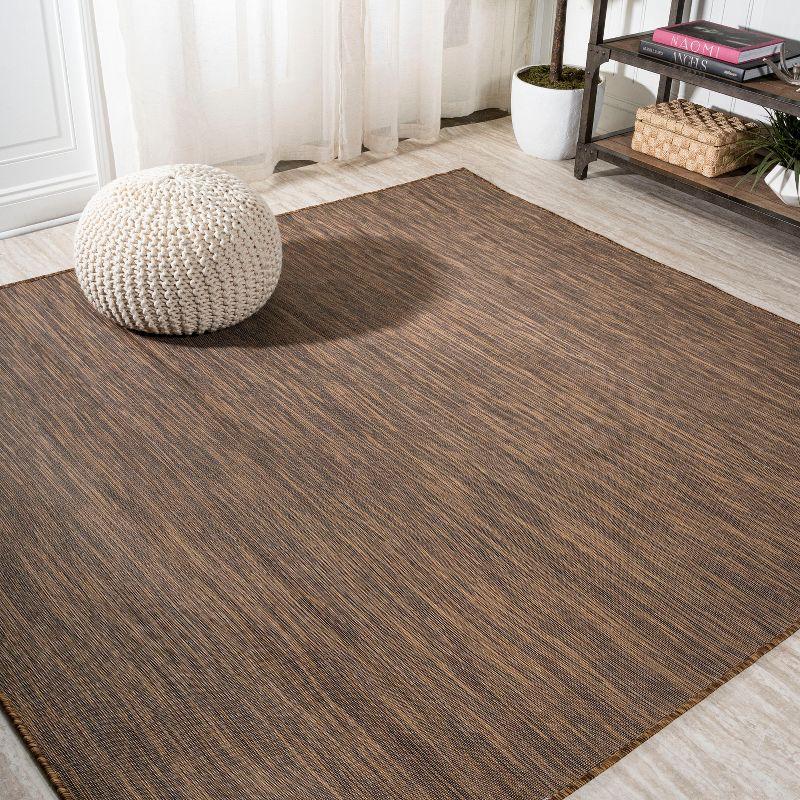 Ethan Modern Flatweave Solid  Area Rug  - JONATHAN Y