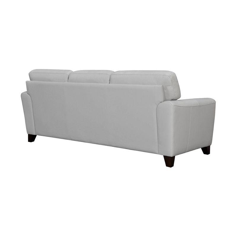 87" Bergen Genuine Leather Square Arm Sofa - Armen Living