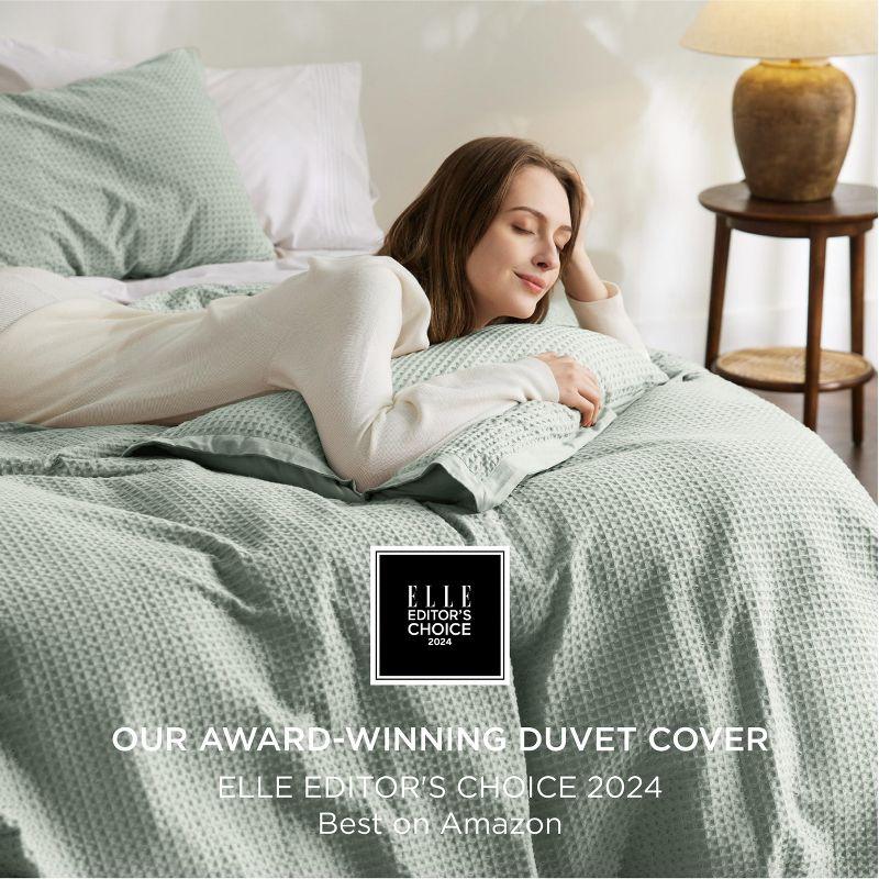 Bedsure Bedsure 100% Cotton Waffle Weave Duvet Cover