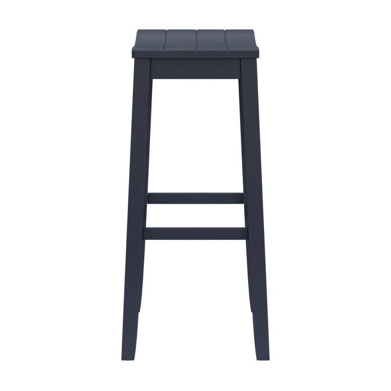 Hillsdale Furniture 30" Fiddler Backless Barstool Navy: Matte Finish, Wood Legs, Fixed Height