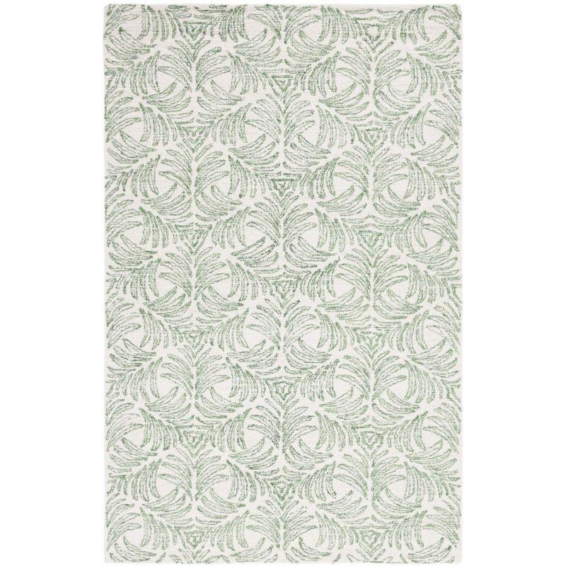 Jardin JAR728 Hand Tufted Area Rug - Ivory/Green - 5'x8' - Safavieh