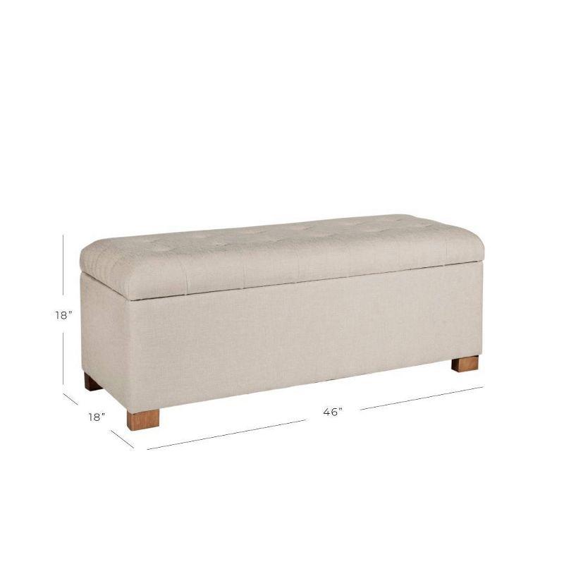 Classic Large Tufted Storage Bench - HomePop