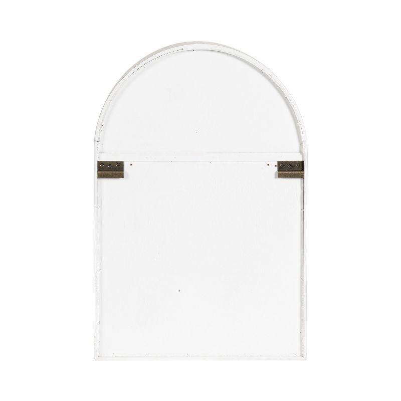 Kate and Laurel Megara Arched Wall Mounted Cabinet, 16x6x24, Black