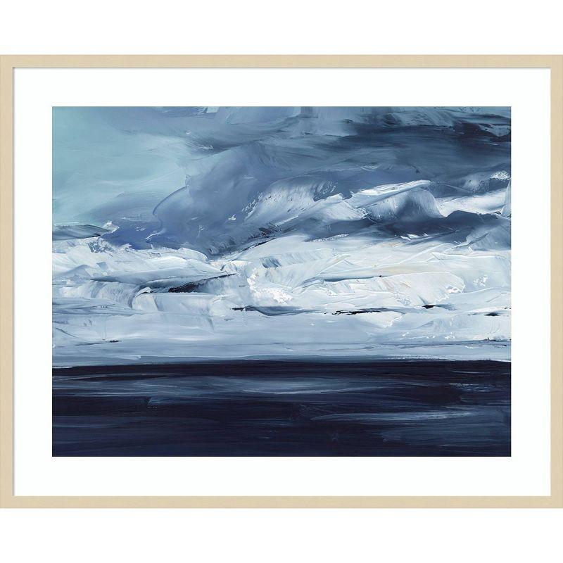 Amanti Art Moonlit Ocean II by Ethan Harper Wood Framed Wall Art Print