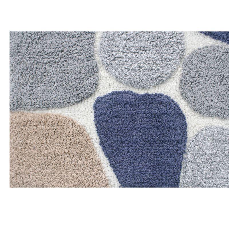 2pc 32"x20" Pebbles Bath Rug Set Gray/Blue - Chesapeake Merchandising