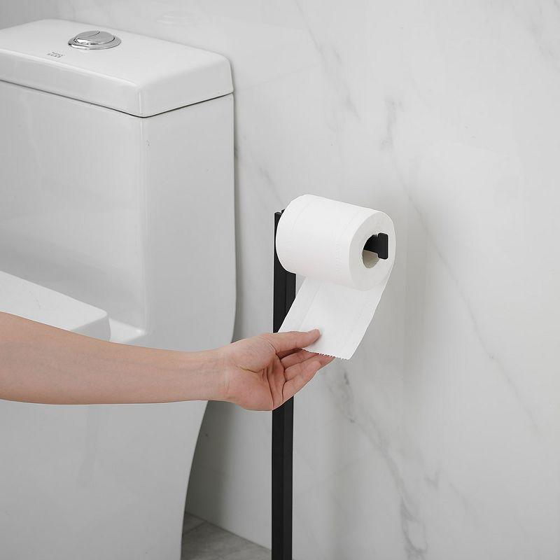 Free Standing Toilet Paper Holder with Weighted Base