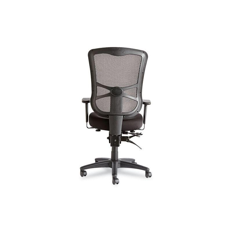 High-Back Black Mesh Office Chair with Adjustable Arms and Tilt Mechanism