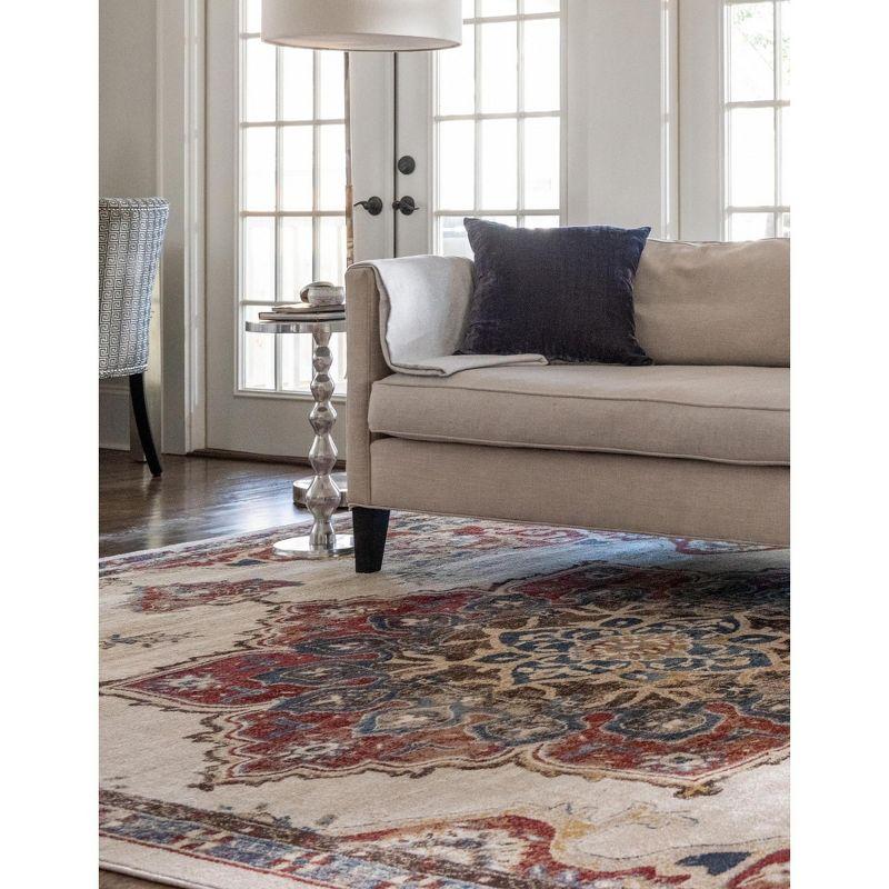 Unique Loom 5' 0 x 8' 0 Utopia Helios Cream Area Rug