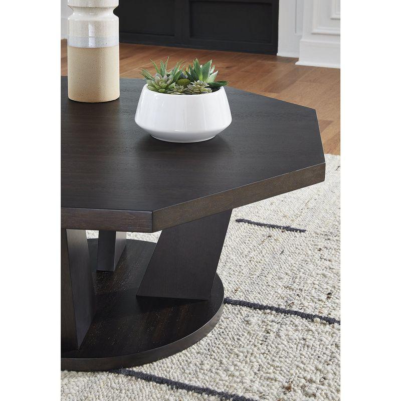 Signature Design by Ashley Chasinfield Modern Cocktail Table for Living Room, Dark Brown