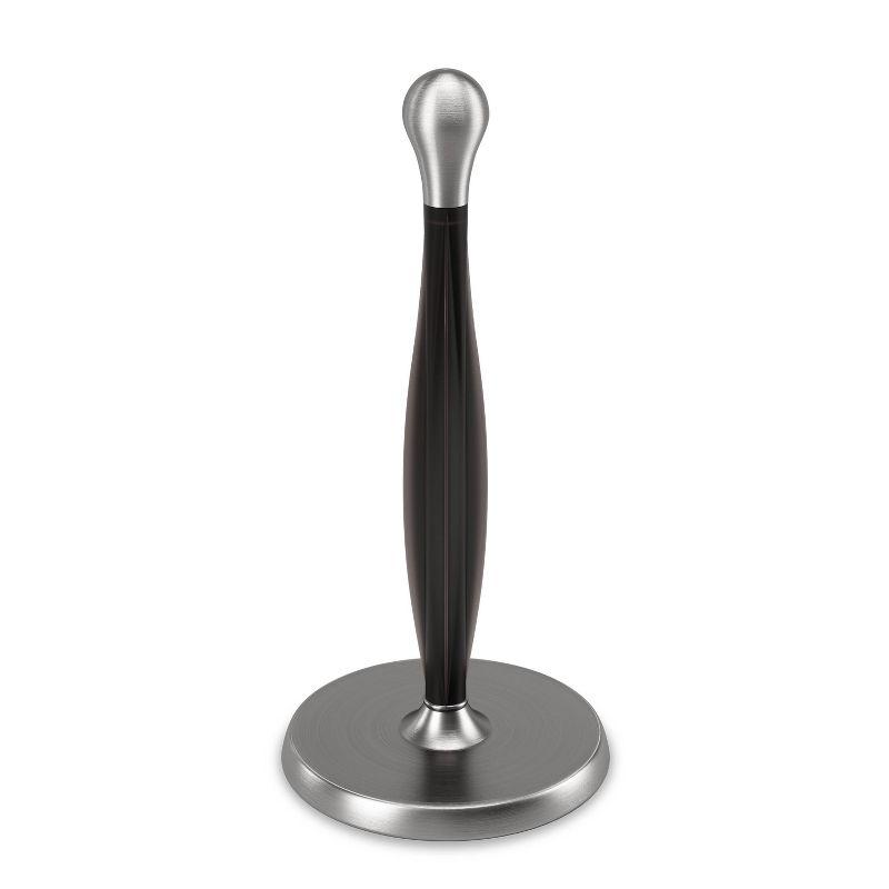 Modern Black Stainless Steel Freestanding Paper Towel Holder