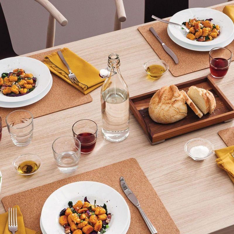 Bormioli Rocco Giara Glass Bottle with Airtight Clamp Lid, 33.75 oz - BPA-Free Bottle, Leakproof Glassware - Made in Italy (Clear)