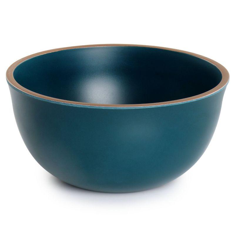 Gibson Home Rockabye 12 Piece Double Bowl Melamine Dinnerware Set