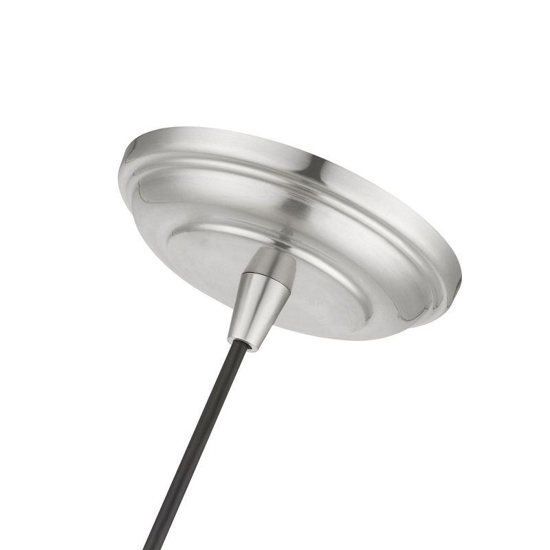Livex Lighting Moreland 1 - Light Pendant in  Brushed Nickel