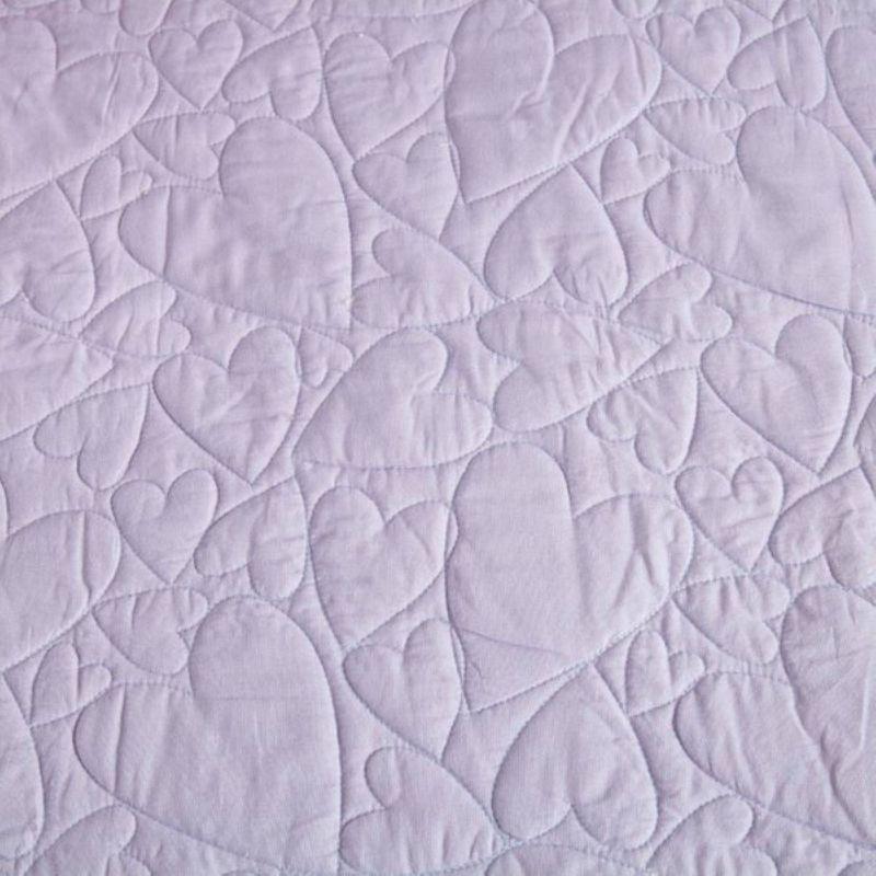 Heart 4-Piece 100% Cotton Twin Quilt Set