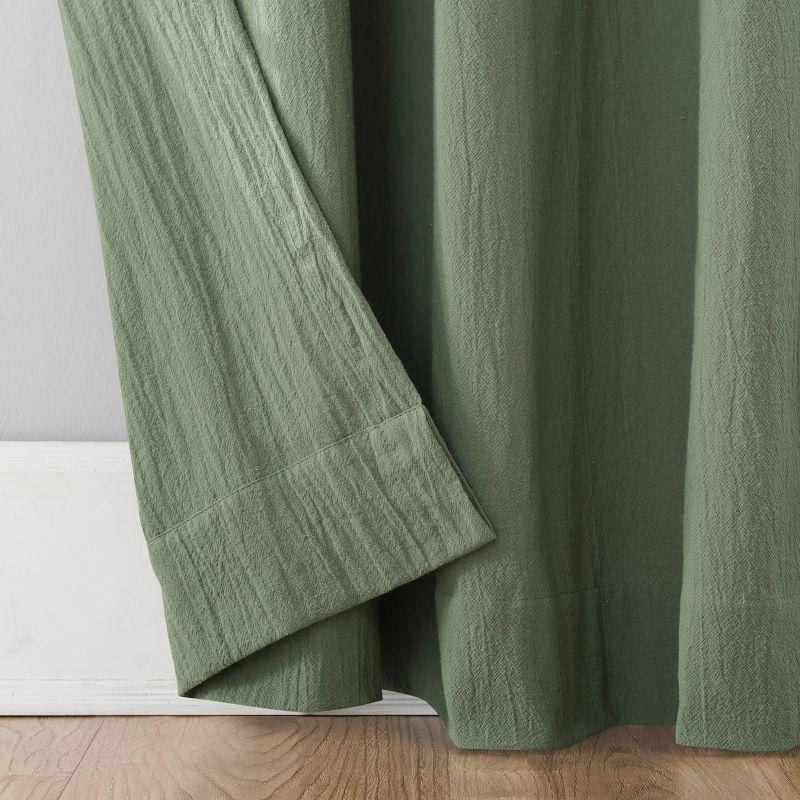 Archaeo Light Filtering Washed Cotton Twist Tab Curtain Panel