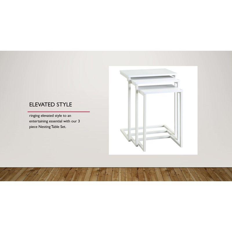 Carolina Living Caroline Nesting Table Set White