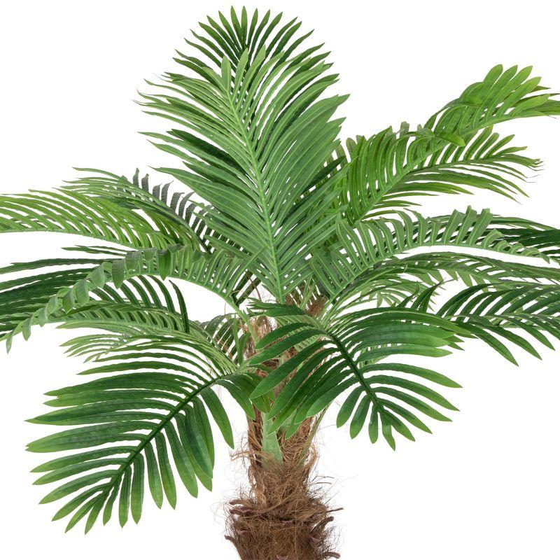 7.25' Artificial Potted Phoenix Palm Tree Unlit