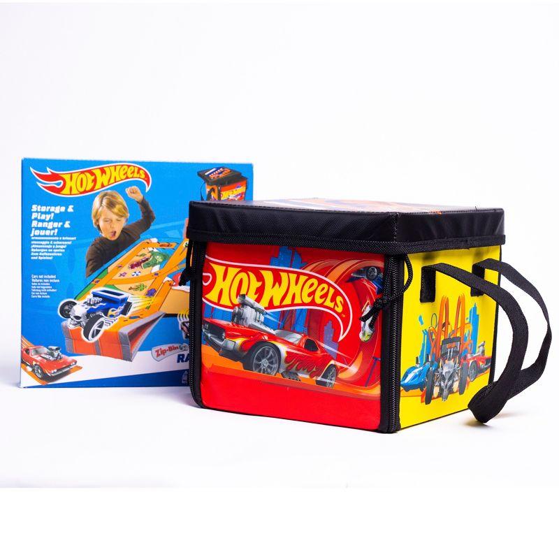 Hot Wheels ZipBin Ramp It Up! Storage Case & Racetrack Playmat/Car Ramp