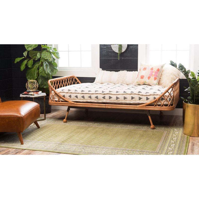 Unique Loom Williamsburg Collection Area Rug - Allover (5' 1" x 8' Rectangle Green/Gray)