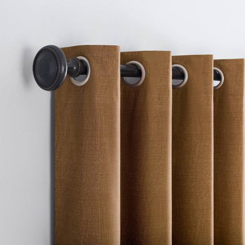 Pecan Thermal Insulated Blackout Grommet Curtain Panel