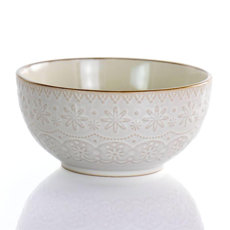 Elama 16 Piece Stoneware Dinnerware Set - Service for 4