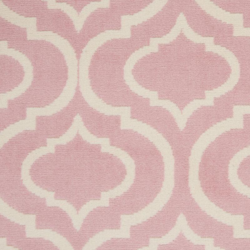 Elegant Pastel Pink 6' x 9' Reversible Hand-Knotted Area Rug