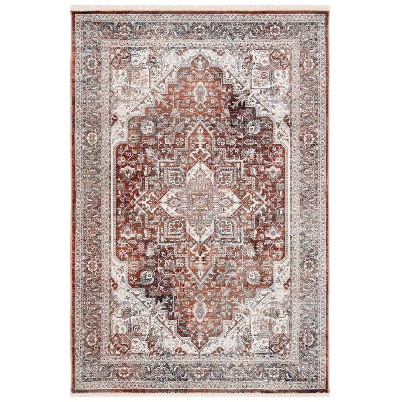 Vintage Persian VTP611 Power Loomed Area Rug - Red/Ivory - 5'3"x7'7" - Safavieh.