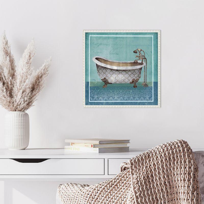 Amanti Art Regal Blue Tub I by Elizabeth Medley Framed Canvas Wall Art