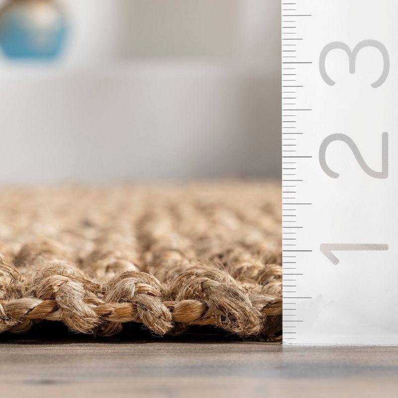 3'x5' Jute Hand Woven Raleigh Area Rug Natural - nuLOOM: Rectangle, Medium Pile, Contemporary, Indoor Use