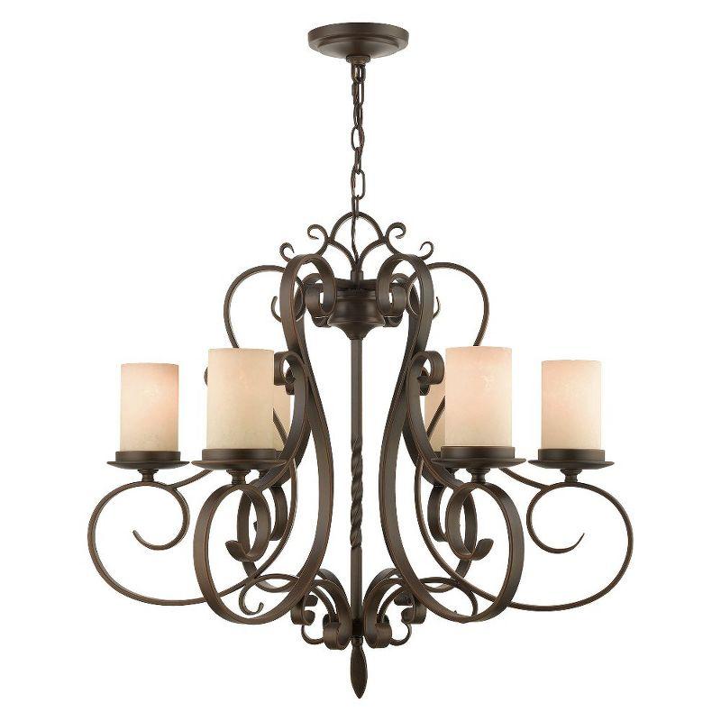 Livex Lighting Millburn Manor 6 - Light Chandelier in  Imperial Bronze