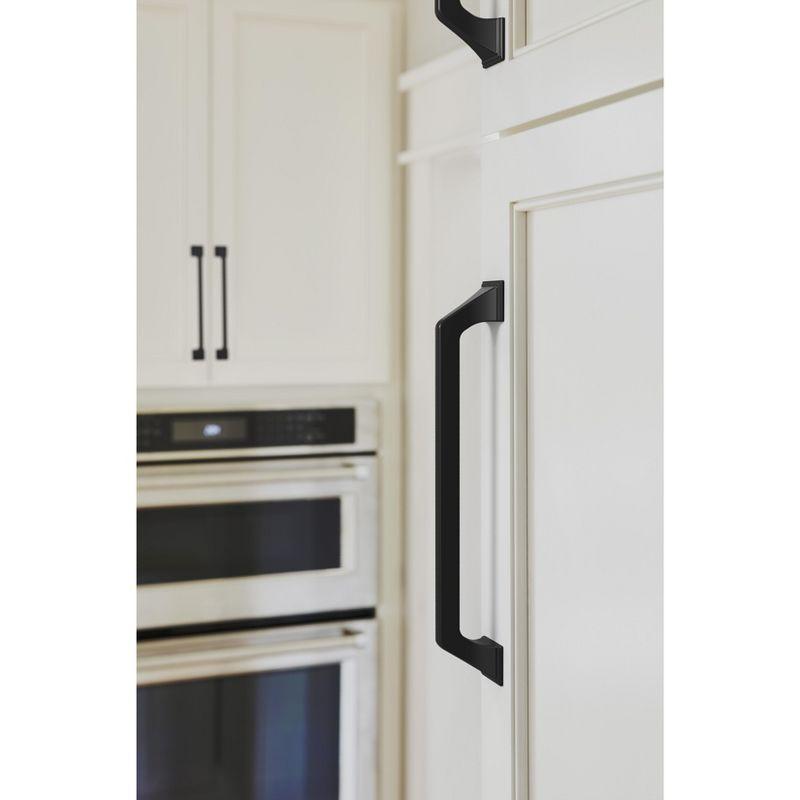 Amerock Exceed 7-9/16 inch (192mm) Center-to-Center Matte Black Cabinet Pull