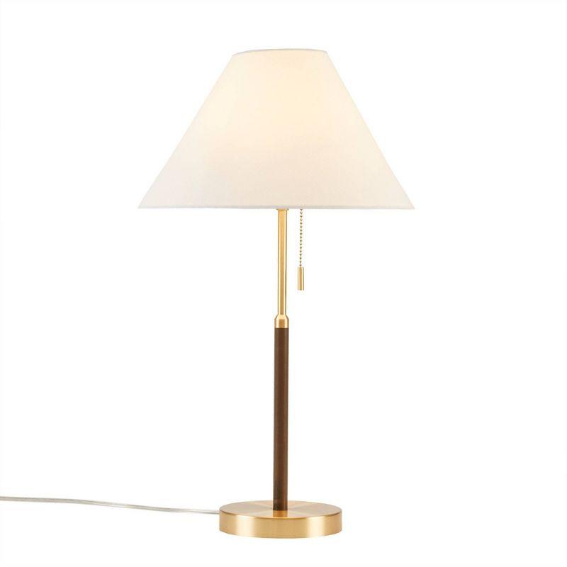 Bromley Mid-century Two Tone Pull-Chain Table Lamp