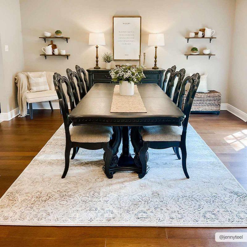 Hauteloom Rectangle Area Rug   Charcoal