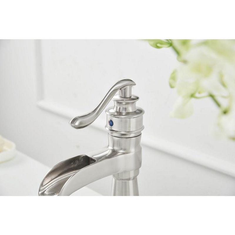 BWE Single Hole Single-Handle Low-Arc Bathroom Faucet