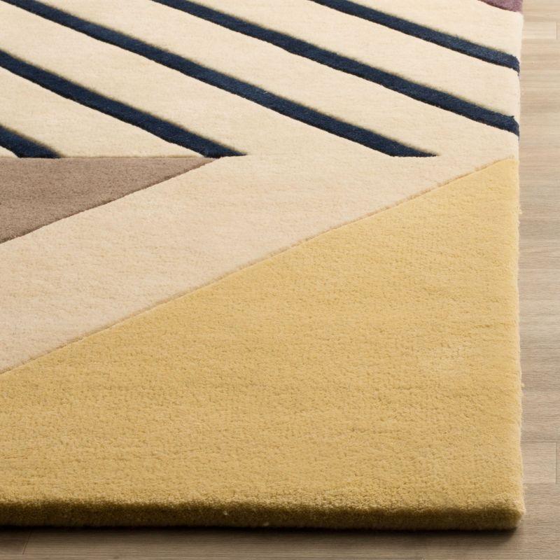 Tripoli Hand Tufted Wool Ivory/Blue/Red/Yellow Rug