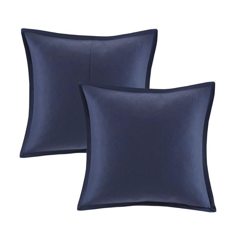 Madison Park Zennia 7 Piece Seersucker Floral Comforter Set with Throw Blanket